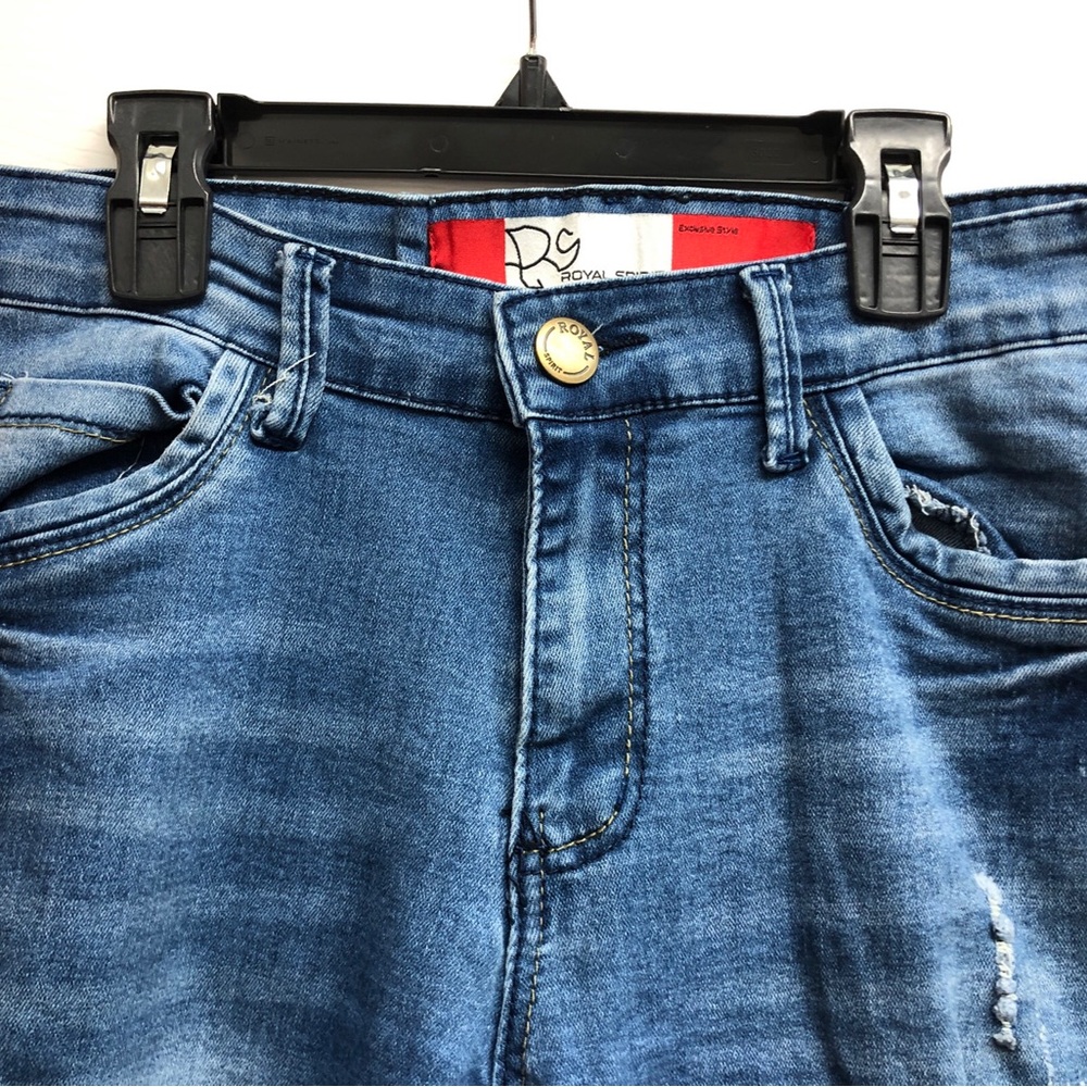 Royal Spirit Skinny Distressed Blue Men's Jeans